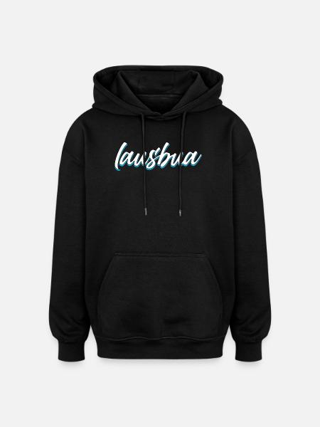 Lausbua - Oversized Unisex Hoodie - Schwarz