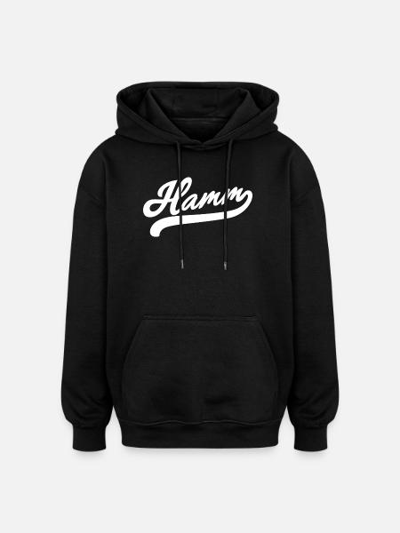 Hamm Retro - Oversized Unisex Hoodie - black