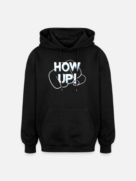 Hau ab - Oversized Unisex Hoodie - Schwarz