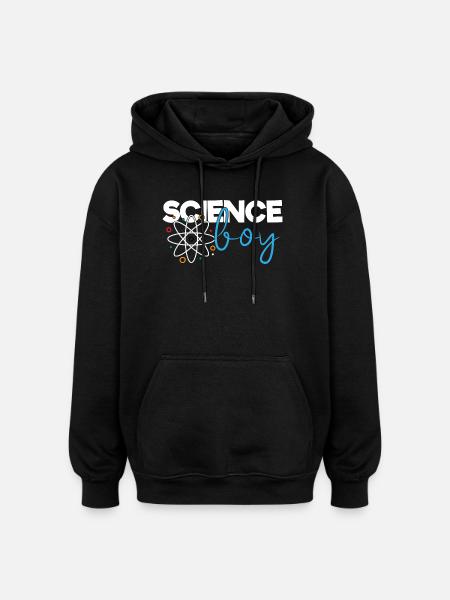 Garçon de science - Sweat à capuche oversize unisexe - noir