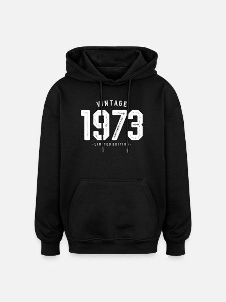 Millésime 1973 Edition Limitée - Sweat à capuche oversize unisexe - noir