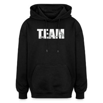 TEAM IGP Hundesport - Oversized Unisex Hoodie - Schwarz - Vorne - Noah (186cm)