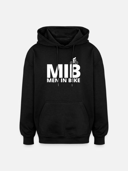 cycling, cyclist, cycling fan - Oversized Unisex Hoodie - black