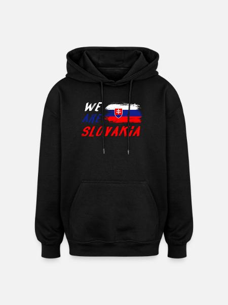 We are Slovakia - Oversized Unisex Hoodie - black