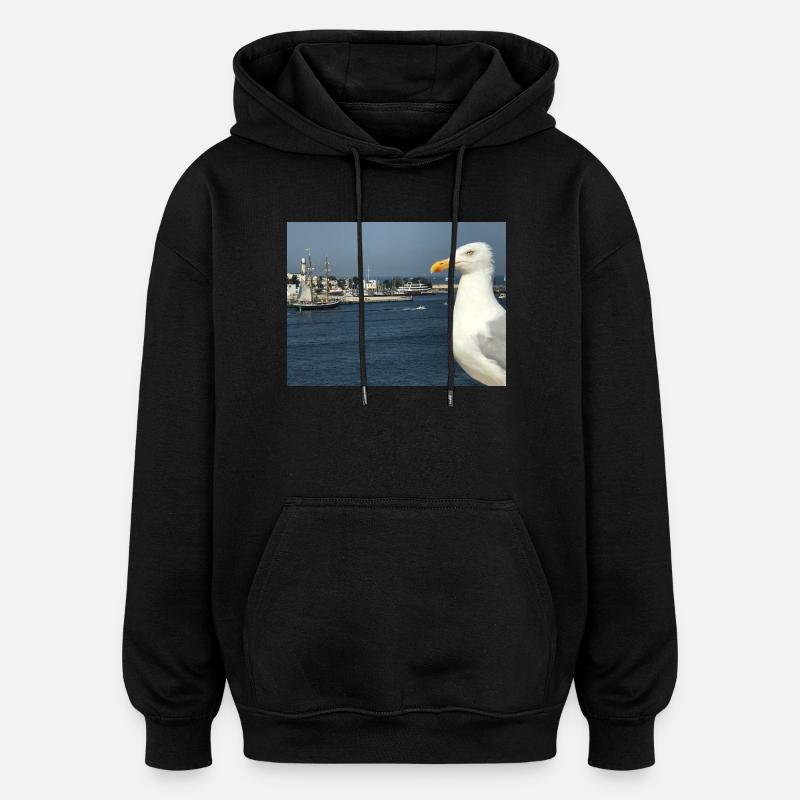 Mowe - Oversized Unisex Hoodie - Schwarz