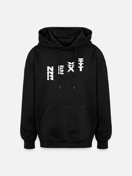 NEXT - Oversized Unisex Hoodie - black