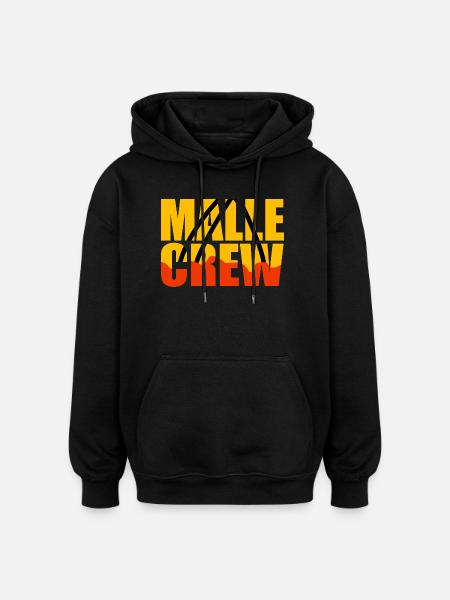 Malle - Motto - Oversized Unisex Hoodie - Schwarz