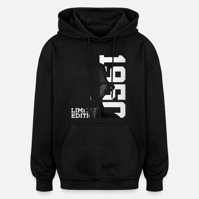 ÉDITION LIMITÉE 76E ANNIVERSAIRE 1950 - Sweat à capuche oversize unisexe - noir
