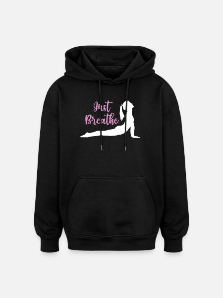 Yoga Geschenkidee - Namaste - Oversized Unisex Hoodie - Schwarz