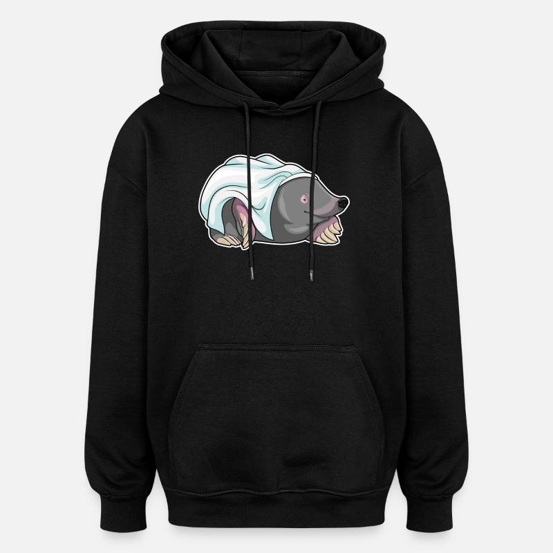 Mole Bridal Veil Wedding - Oversized Unisex Hoodie - black