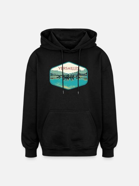 Palazzo di Versailles, il carro di Apollo, Francia - Felpa con cappuccio unisex oversize - nero