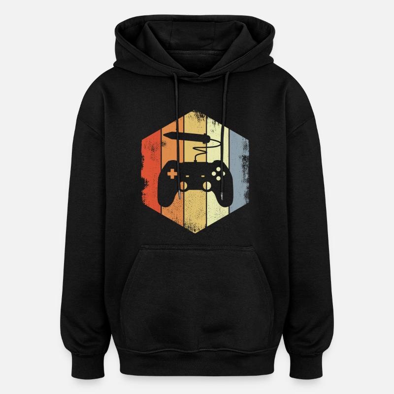 Artiste du jeu - Sweat à capuche oversize unisexe - noir