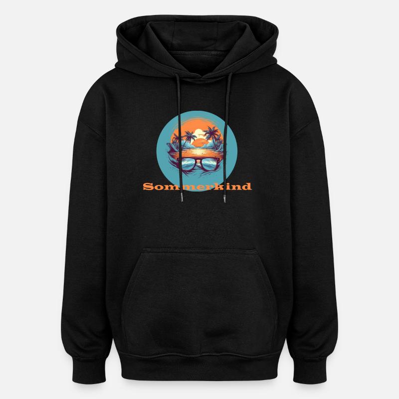 Simmerkind - Oversized Unisex Hoodie - Schwarz