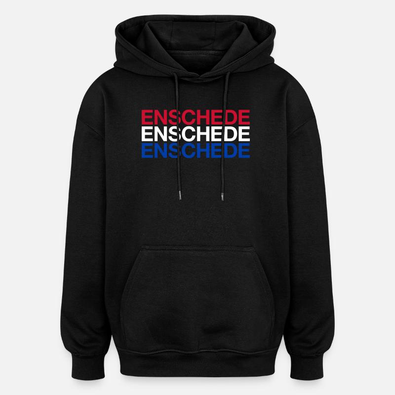 ENSCHEDE Pays-Bas Niederlande Flgge - Sweat à capuche oversize unisexe - noir