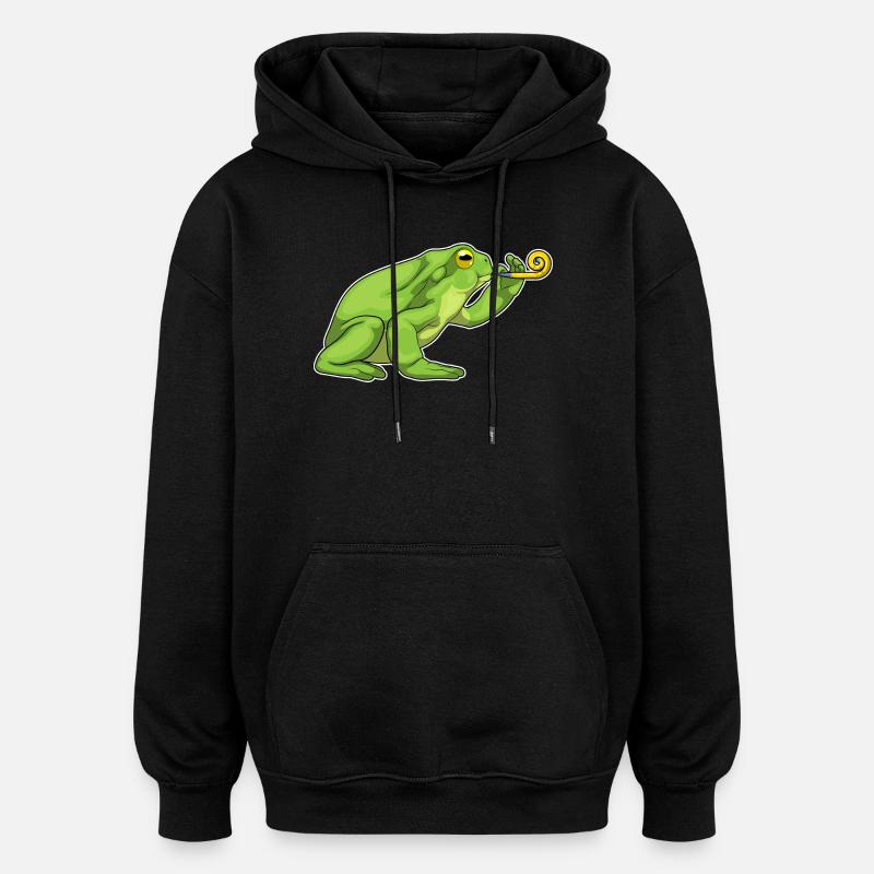 Frog Birthday Toad - Oversized Unisex Hoodie - black
