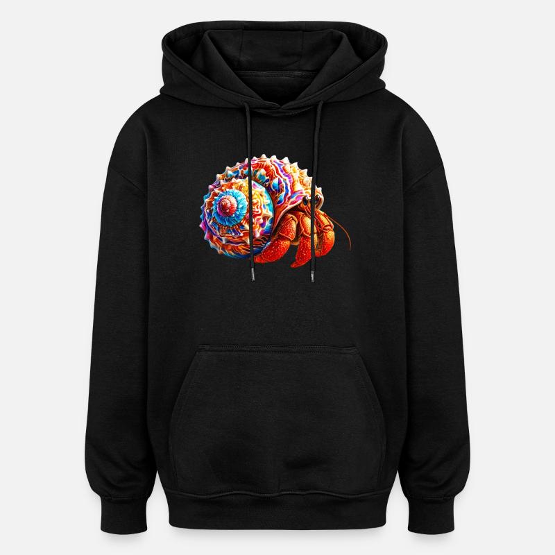 Einsiedlerkrebs - Oversized Unisex Hoodie - Schwarz