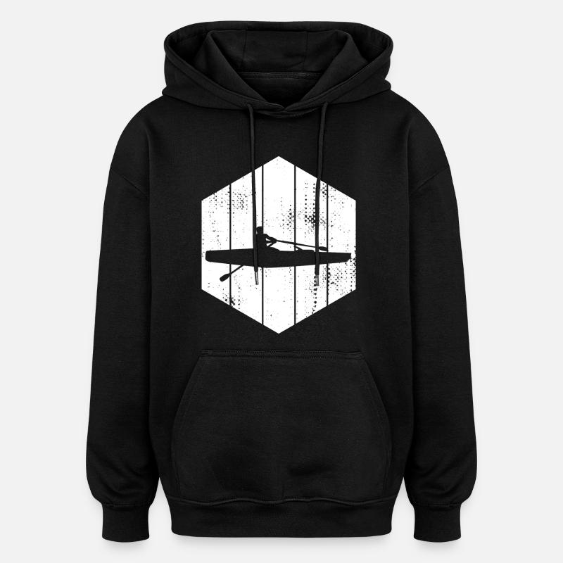 Skulls Rudern - Oversized Unisex Hoodie - Schwarz