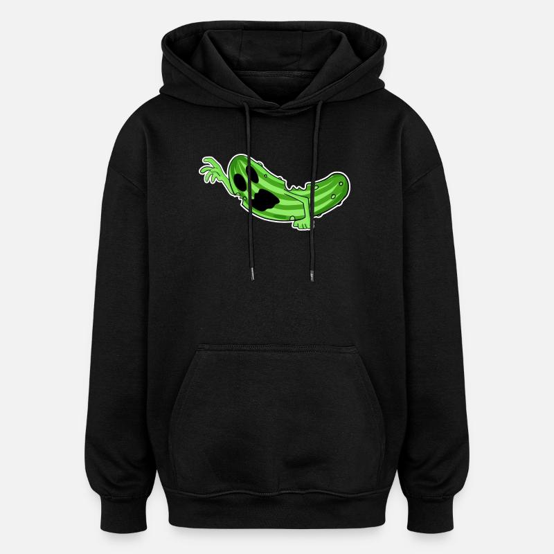 Zombie Gurke Horror - Oversized Unisex Hoodie - Schwarz