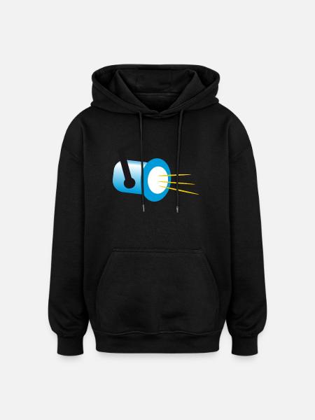 Headlights | Headlight - Oversized Unisex Hoodie - black