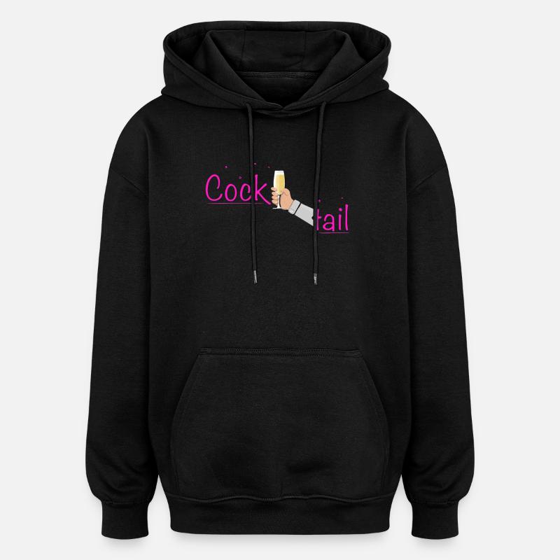 Cocktail Drink Toast Cheers - Sweat à capuche oversize unisexe - noir