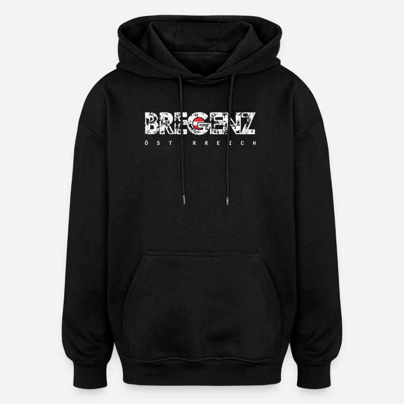 Bregenz - Oversized Unisex Hoodie - black
