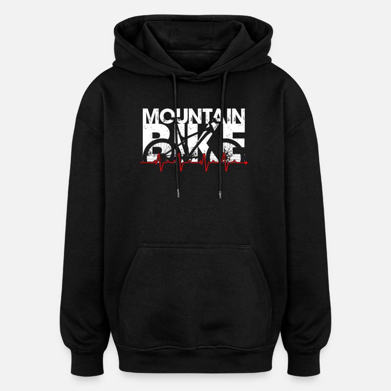 Rythme du VTT - Sweat à capuche oversize unisexe - noir