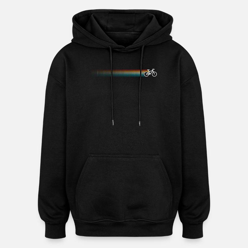 Retro Bicycle - Oversized Unisex Hoodie - black