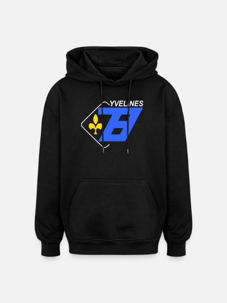 Yvelines - Oversized Unisex Hoodie - black