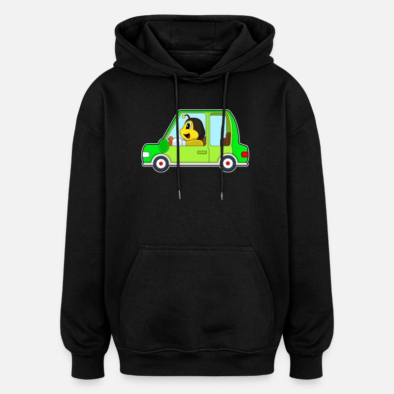 Bee Car - Oversized Unisex Hoodie - black