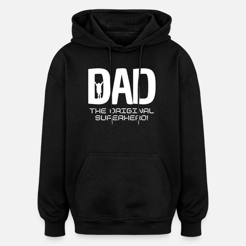 DAD - Oversized Unisex Hoodie - black