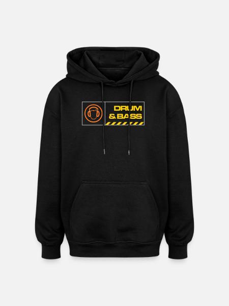 db warning - Oversized Unisex Hoodie - black