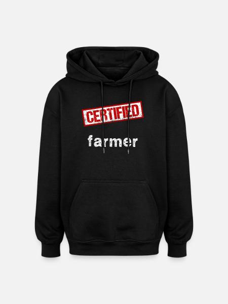 Farmer - Oversized Unisex Hoodie - black
