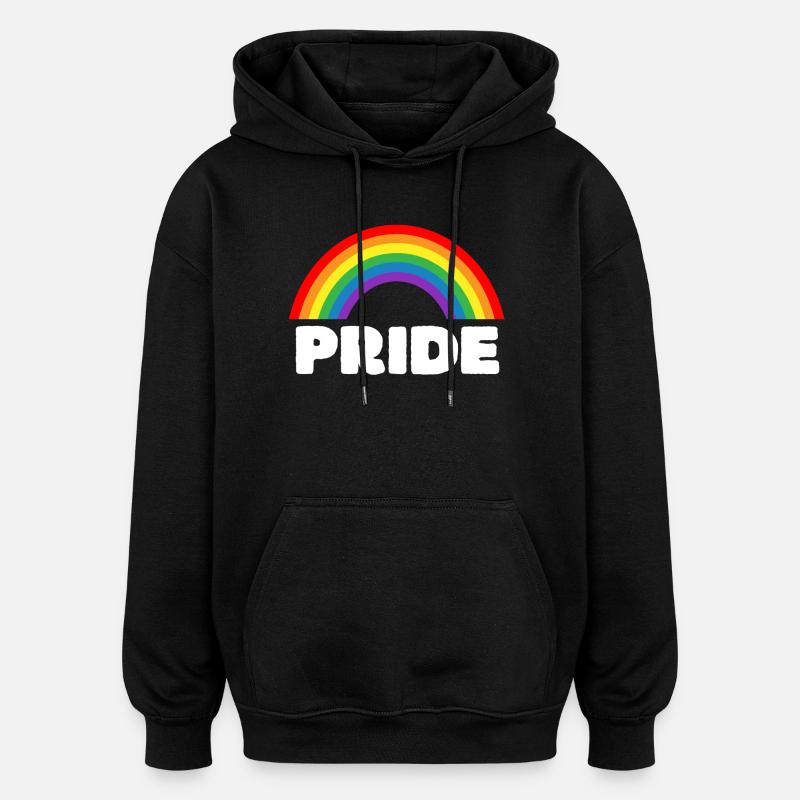 Orgueil - Sweat à capuche oversize unisexe - noir