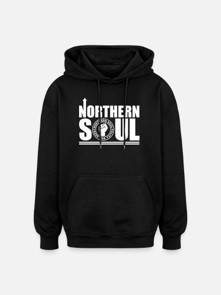 Northern Soul - Keep The Faith - Oversized Unisex Hoodie - black