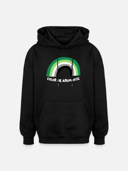 Malen Sie mich Aromantisch - Oversized Unisex Hoodie - Schwarz