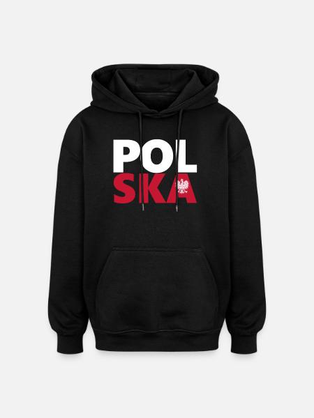 Poland - Oversized Unisex Hoodie - black