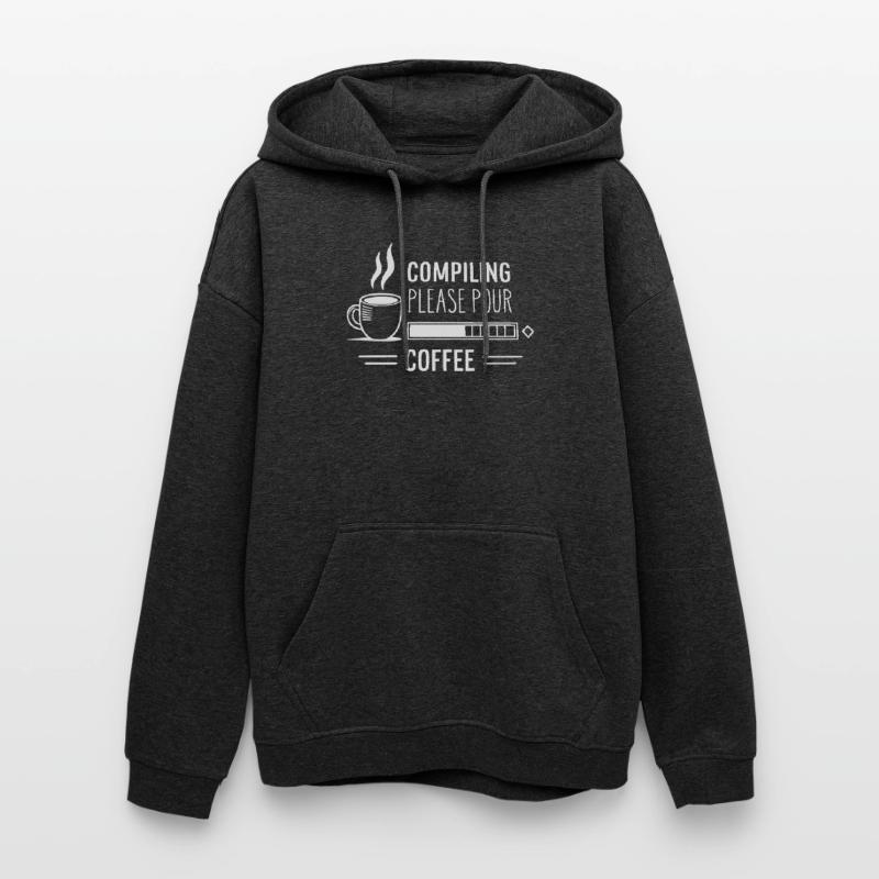 Programmers generate code from coffee Oversized Unisex Hoodie