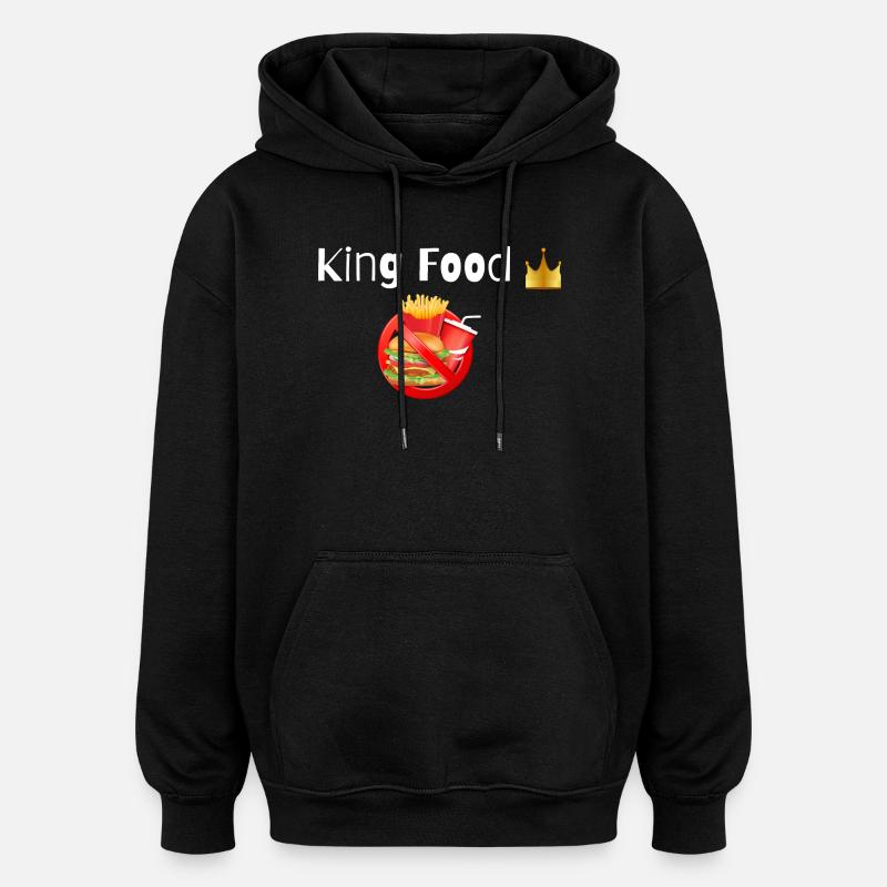 Quing Essen - Oversized Unisex Hoodie - Schwarz