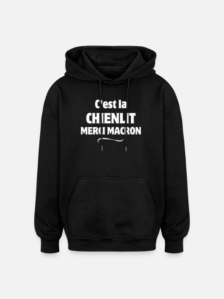 politician, politics, voting - Oversized Unisex Hoodie - black