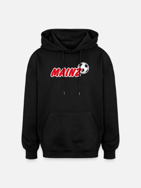 Mainz Fußball Fan - Oversized Unisex Hoodie - Schwarz
