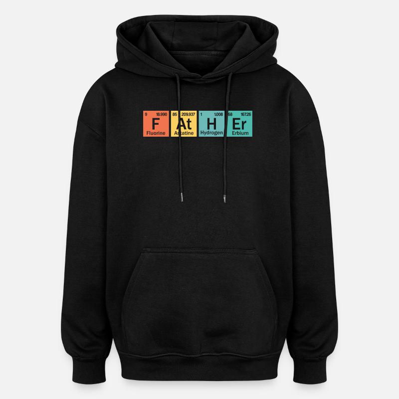 Vater-Element - Oversized Unisex Hoodie - Schwarz