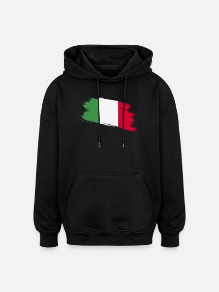 Italy - Oversized Unisex Hoodie - black