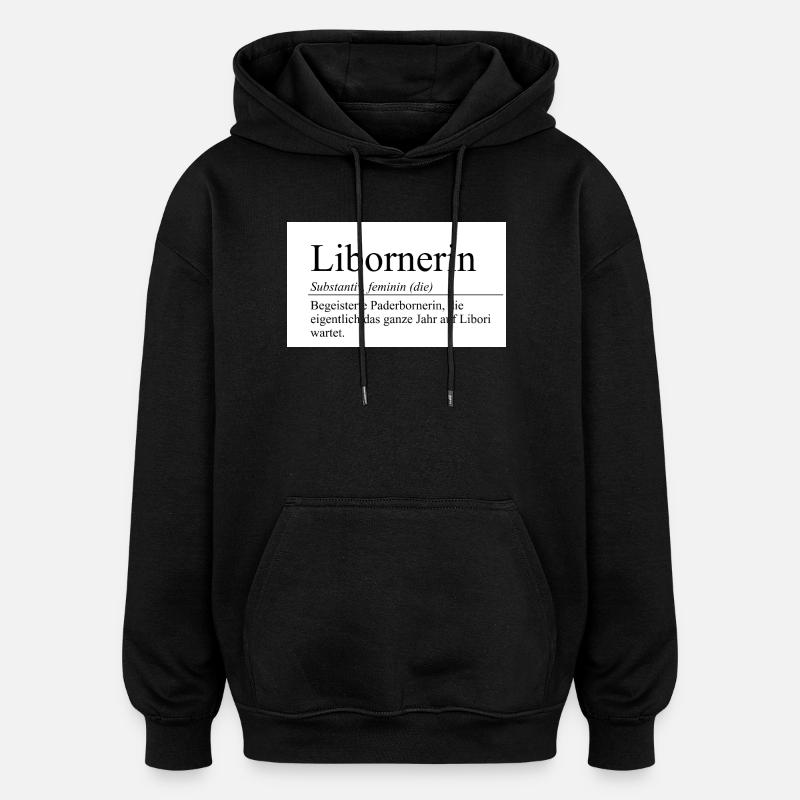 libornerin - Oversized Unisex Hoodie - Schwarz