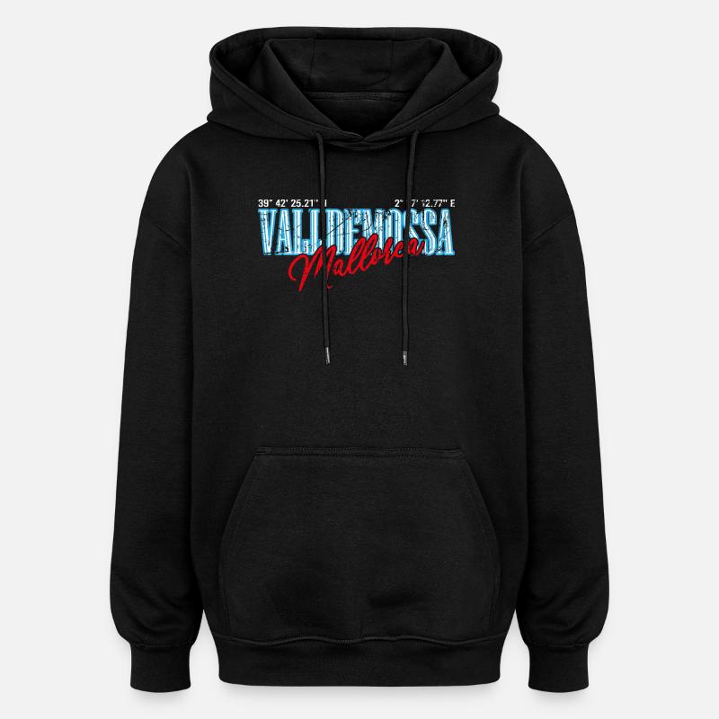 Mallorca Valldemossa - Oversized Unisex Hoodie - Schwarz