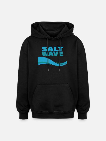VAGUE DE SEL - Sweat à capuche oversize unisexe - noir