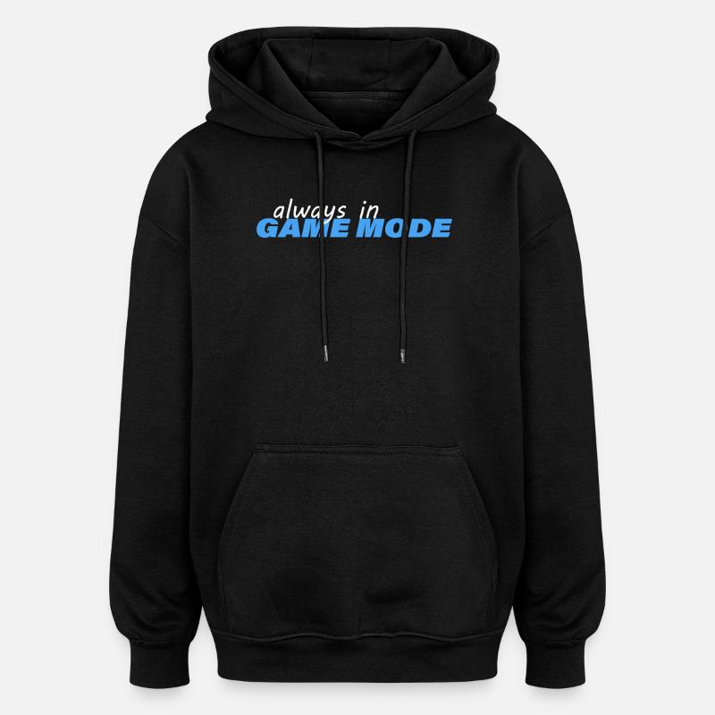TOUJOURS EN MODE JEU - Sweat à capuche oversize unisexe - noir