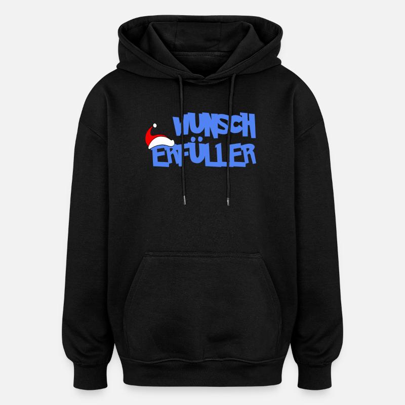 WUNSCHERFÜLLER - Oversized Unisex Hoodie - Schwarz