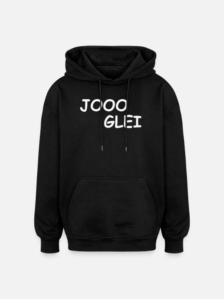 JOOO GLEI - Oversized Unisex Hoodie - black