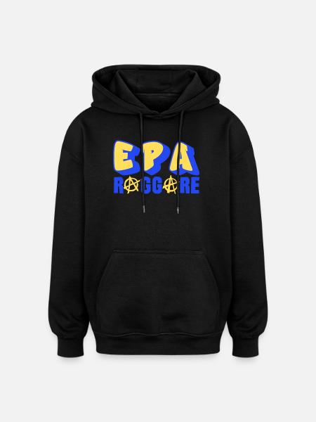 Epa Raggare Punk - Oversized Unisex Hoodie - black