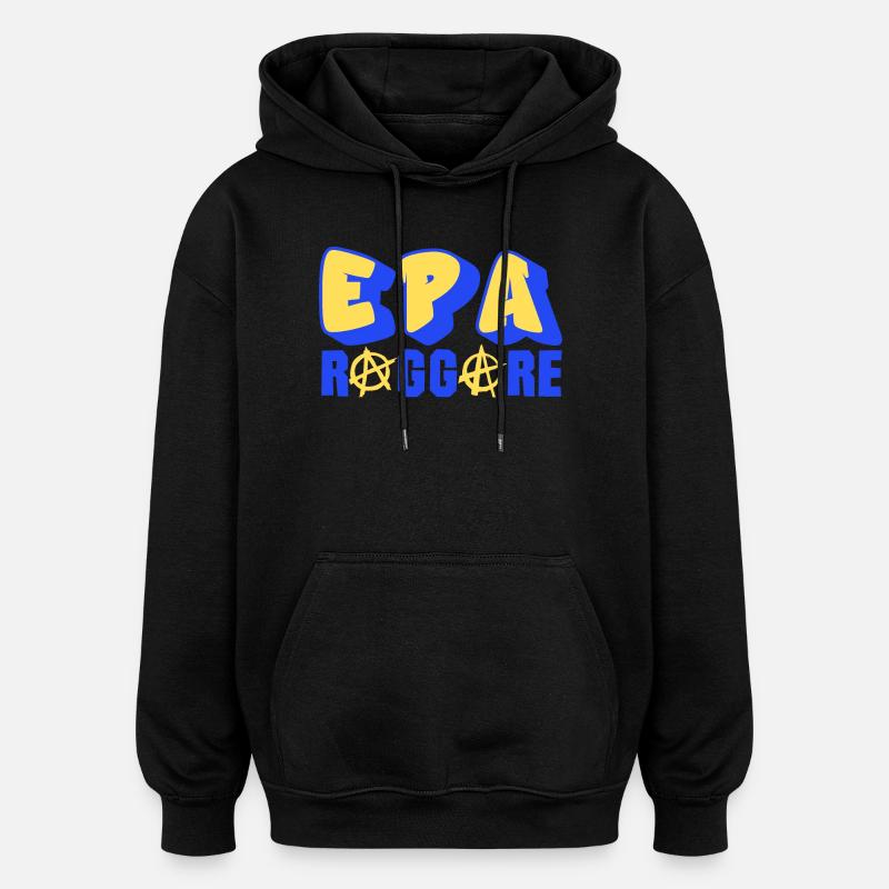 Epa Raggare Punk - Oversized Unisex Hoodie - black